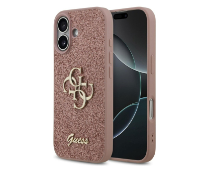 Etui / obudowa na smartfona Guess Fixed Glitter Big 4G do iPhone 17 różowy